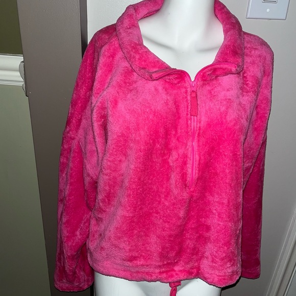 Fashion Nova hot pink soft crop pullover size 2X - Picture 2 of 13